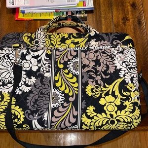 Vera Bradley Laptop Briefcase! NEVER USED!!! Yellow, Black, and White!